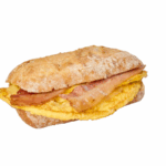 Broodje omelet met bacon